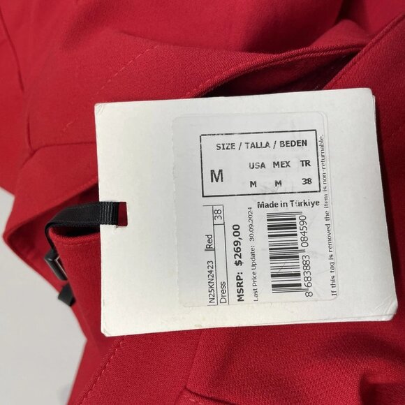 Nocturne Women's Shoulder Pad Mini Dress – Size M – Red - Picture 9 of 11